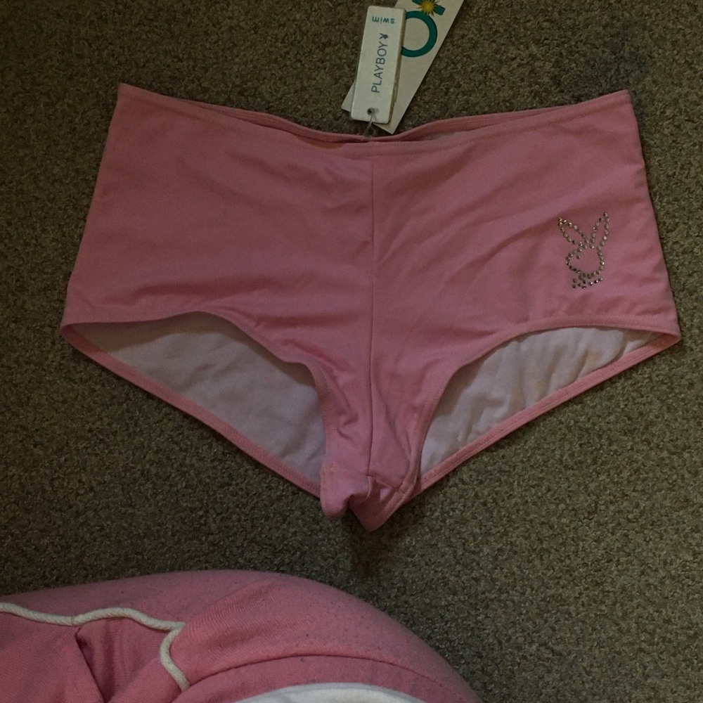 High-waist PLAYBOY swim